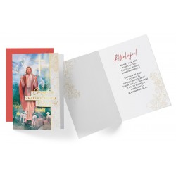Kartka Wielkanocna ozdobna z życzeniami + koperta