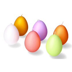 Świeca świeczka jajko wielkanocne pisanka kolorowe - 2