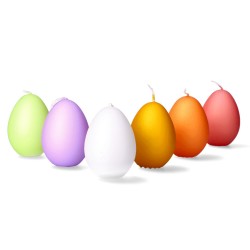 Świeca świeczka jajko wielkanocne pisanka kolorowe - 4