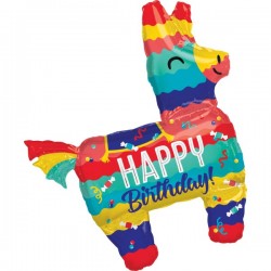Balon foliowy urodzinowy Piniata lama na hel