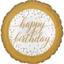 Balon foliowy urodzinowy konfetti Happy Birthday - 1