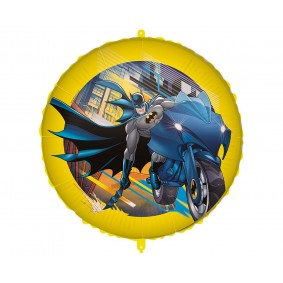 Balon foliowy okrągły Batman duży na hel ozdoba - 1
