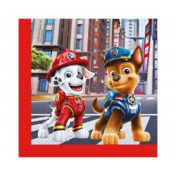 Serwetki papierowe Psi Patrol czerwone dekoracja