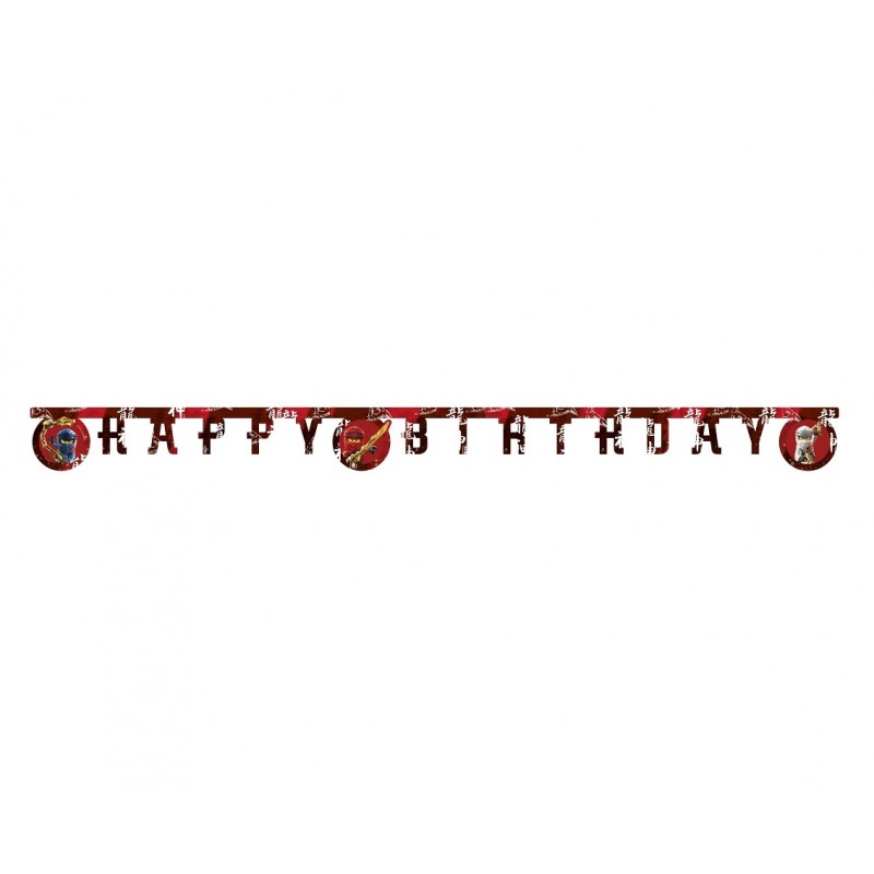 Baner urodzinowy Lego Ninjago Happy Birthday - 1