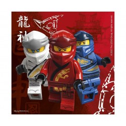 Serwetki papierowe czerwone LEGO Ninjago ninja x20 - 1