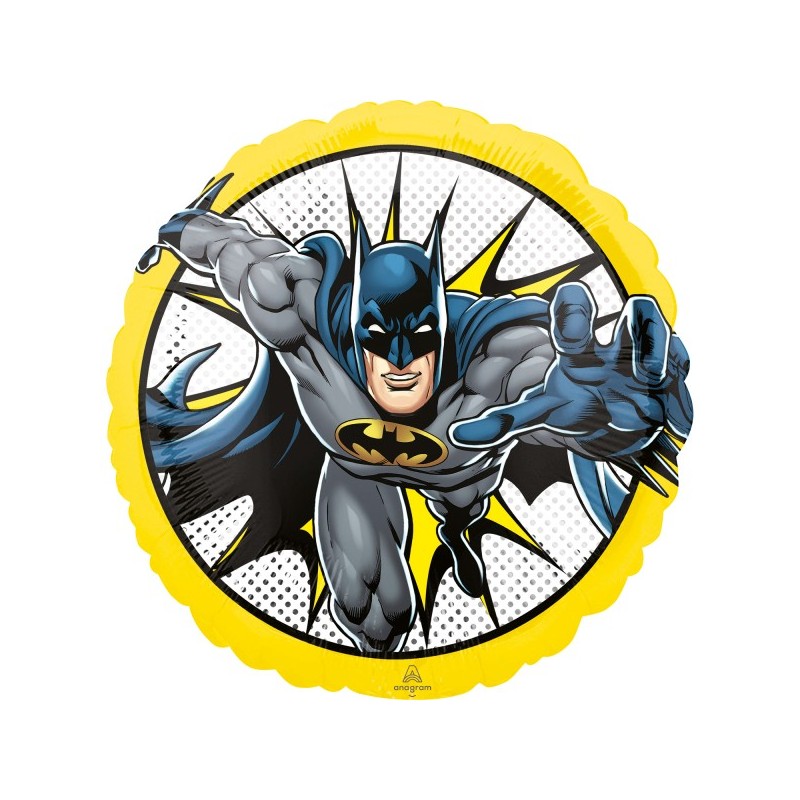 Balon foliowy okrągły Batman DC na hel powietrze - 1