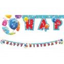 Baner urodzinowy kolorowy balony dekoracja urodzin - 1