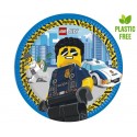 Talerze papierowe jednorazowe okrągłe LEGO City x8 - 1