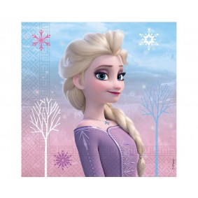 Serwetki papierowe Kraina Lodu Frozen Elsa róż - 1
