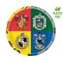 Talerzyki papierowe Harry Potter Hogwart domy x8 - 2