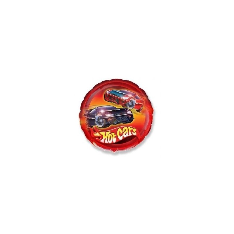 Balon foliowy Samochody Hot Wheels czerwony 46 cm - 1