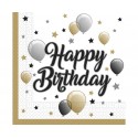 Serwetki papierowe urodzinowe Happy birthday - 1