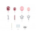 Stroik balonowy DIY różowy 1 urodziny roczek - 2