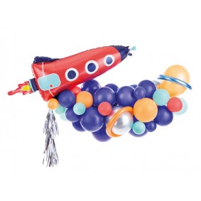 Girlanda balonowa rakieta stroik kosmiczny DIY - 1