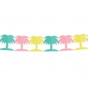 Girlanda papierowa kolorowa Palma pastelowe ozdoba - 1