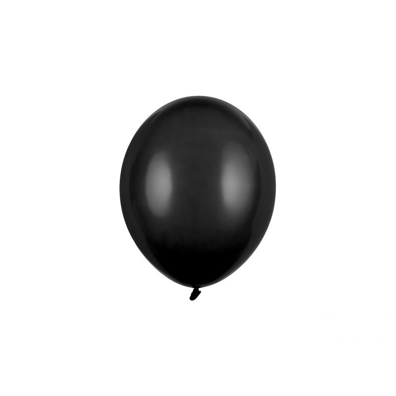 Balony lateksowe czarne pastel mocne 23cm 100szt - 1