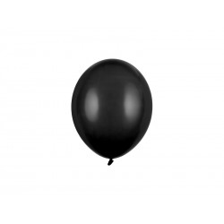 Balony lateksowe pastelowe czarne 12cm 100szt
