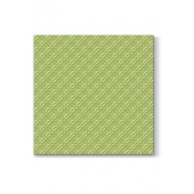 Serwetki papierowe ozdobne zielone z tłoczeniem - 1