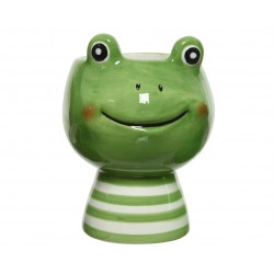 Osłonka na doniczkę doniczka ceramiczna żaba - 3
