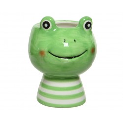 Osłonka na doniczkę doniczka ceramiczna żaba - 4