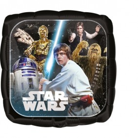 Balon foliowy kwadratowy Star Wars gwiezdne wojny - 1
