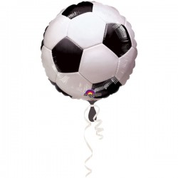 Balon foliowy piłka nożna sport piłkarz na hel