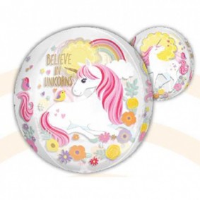 Balon orbz Magiczny Jednorożec - Believe in Unicorns 38x40cm - 1