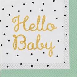 Serwetki papierowe Hello Baby na baby shower