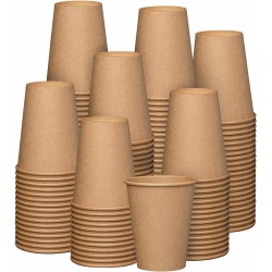 Jednorazowe kubki papierowe do kawy 300ml 50 kraft