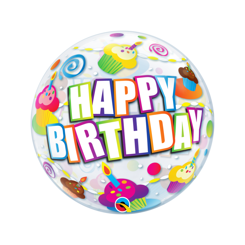 Balon gumowy na urodziny okrągły dekoracja na hel - 1