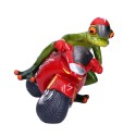 Figurka żaba na motorze 12x18 ozdobna ceramiczn - 2