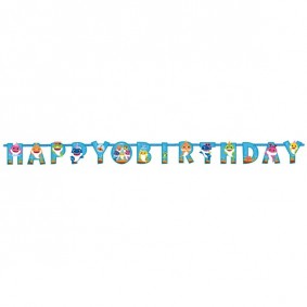 Girlanda baner Happy Birthday Baby Shark urodziny - 1