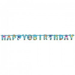Girlanda baner Happy Birthday Baby Shark urodziny