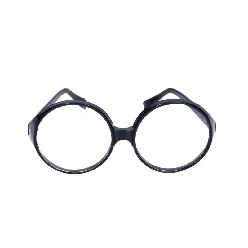 Okulary damskie okrągłe w czarnych oprawkach - 2