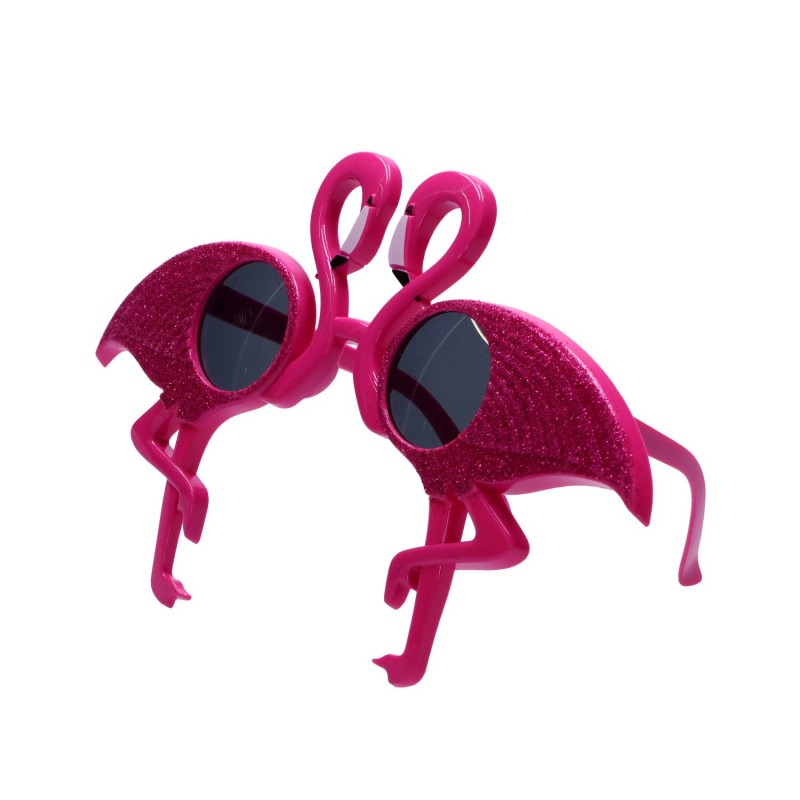 Okulary przeciwsłoneczne różowe z flamingami - 2