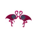 Okulary przeciwsłoneczne różowe z flamingami - 3