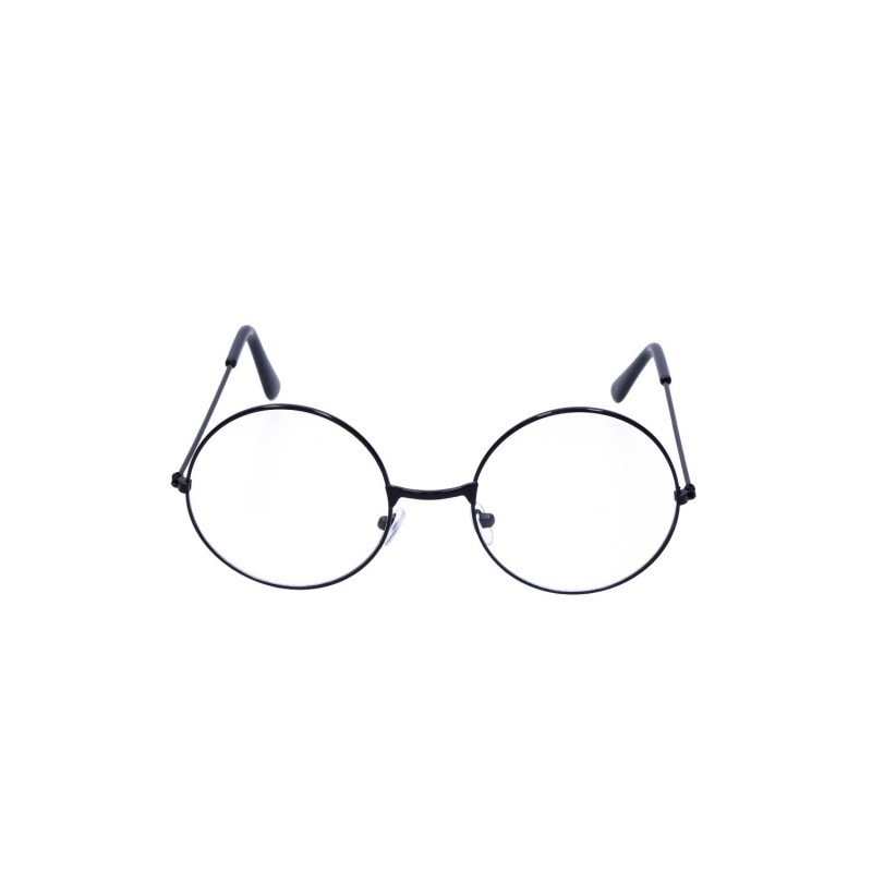 Okulary okrągłe czarne w stylu Harrego Pottera - 3