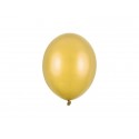 Balony lateksowe na hel metaliczny złoty 100szt - 1