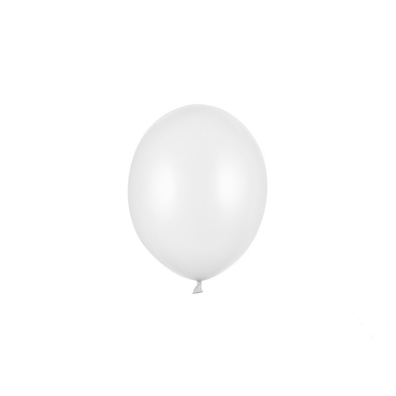 Balony lateksowe małe metaliczne białe 100 szt - 1