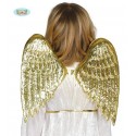 Złote Skrzydła anioła dla dzieci strój przebranie - 1
