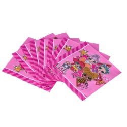 Serwetki papierowe lalki LOL Surprise różowy x20 - 5