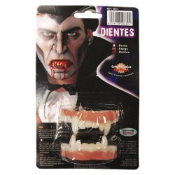 Sztuczne groźne zęby wampira - sztuczna szczęka