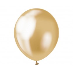 Balony lateksowe platynowe złote metalik 30cm 7szt