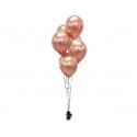 Balony lateksowe platynowe różowe złoto 7szt - 2