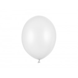 Balony lateksowe metaliczne białe mocne 100szt