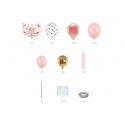 Bukiet balonów kotek różowy stroik zestaw DIY - 2