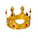 Korona królewska złota zdobiona kamykami dziecięca - 2