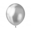 Balony lateksowe srebrne metaliczny połysk na hel - 1
