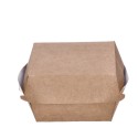Małe pudełka na hamburgera kraft papierowe 100szt - 3