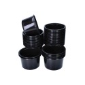 Czarne pojemniki plastikowe jednorazowe do żywności 450ml 50szt - 4